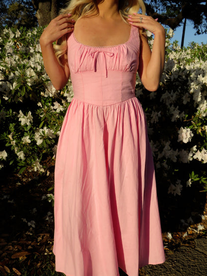 Blushing Meadow Midi Dress