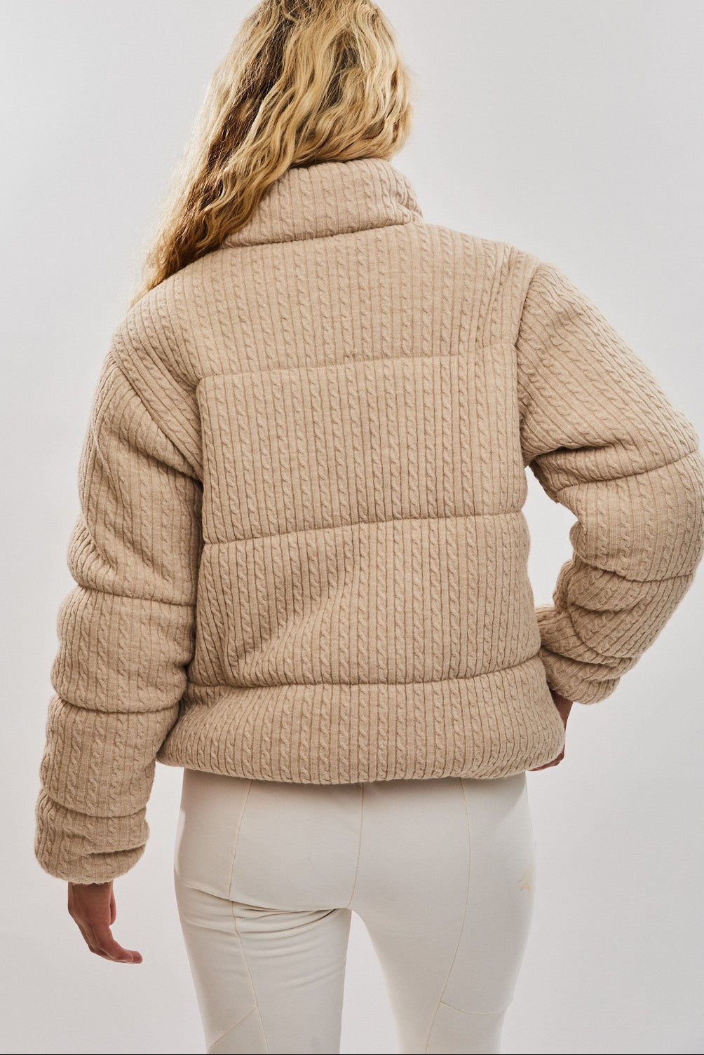 Beige Puffer Jacket