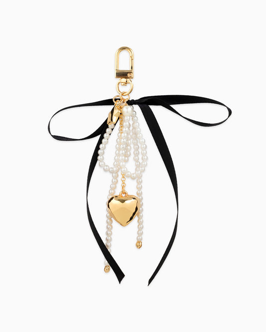 Pearl Bow Bag Charm