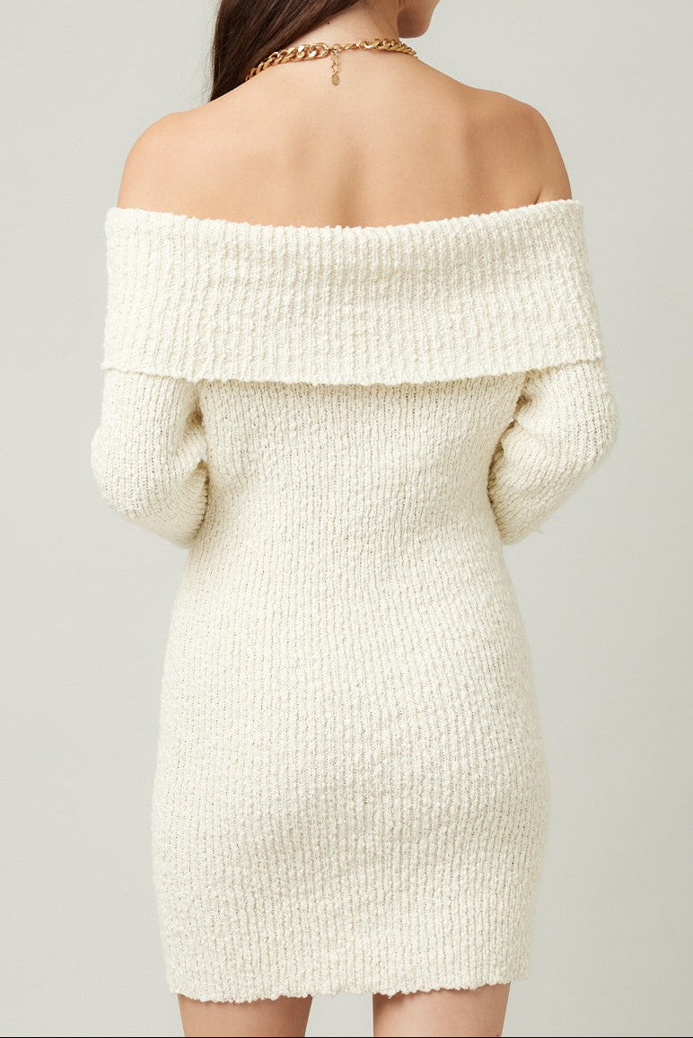 Cream Sweater Dress