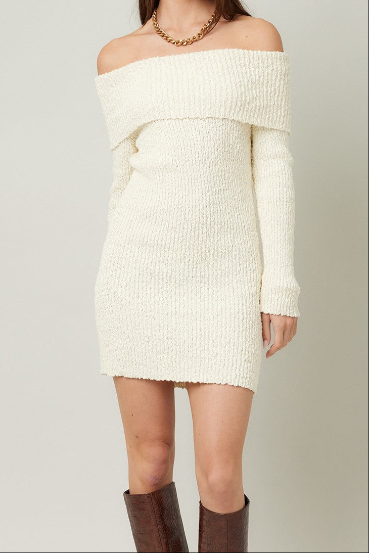 Cream Sweater Dress