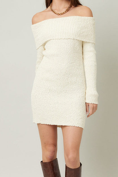 Cream Sweater Dress
