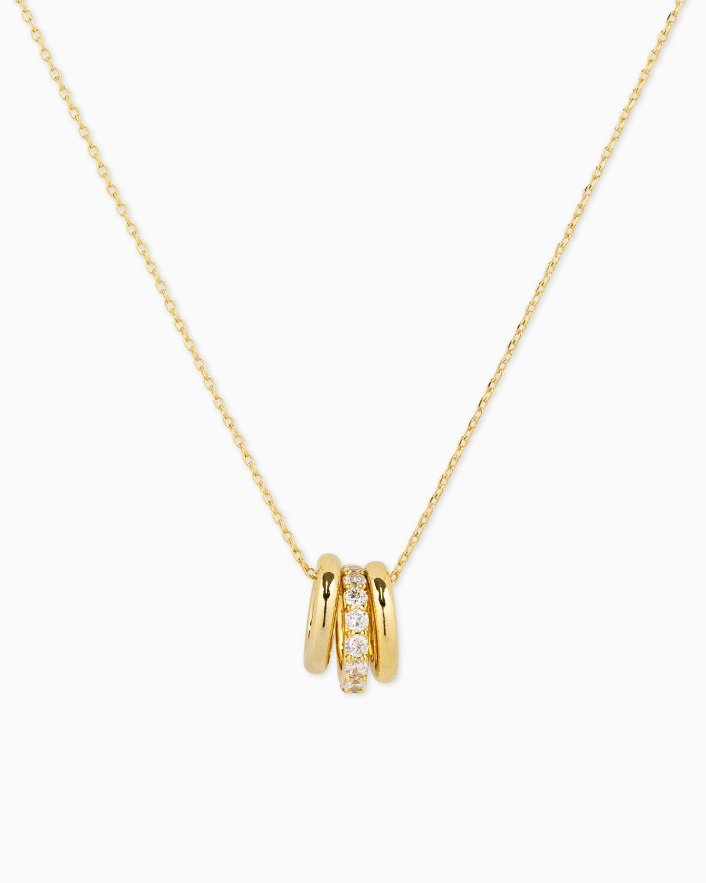 CZ Charm Pendant Necklace