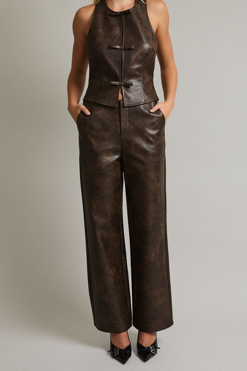 Brown Leather Set