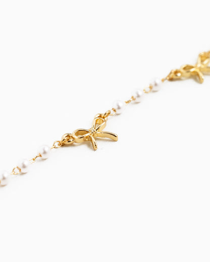 Pearl Bow Bracelet