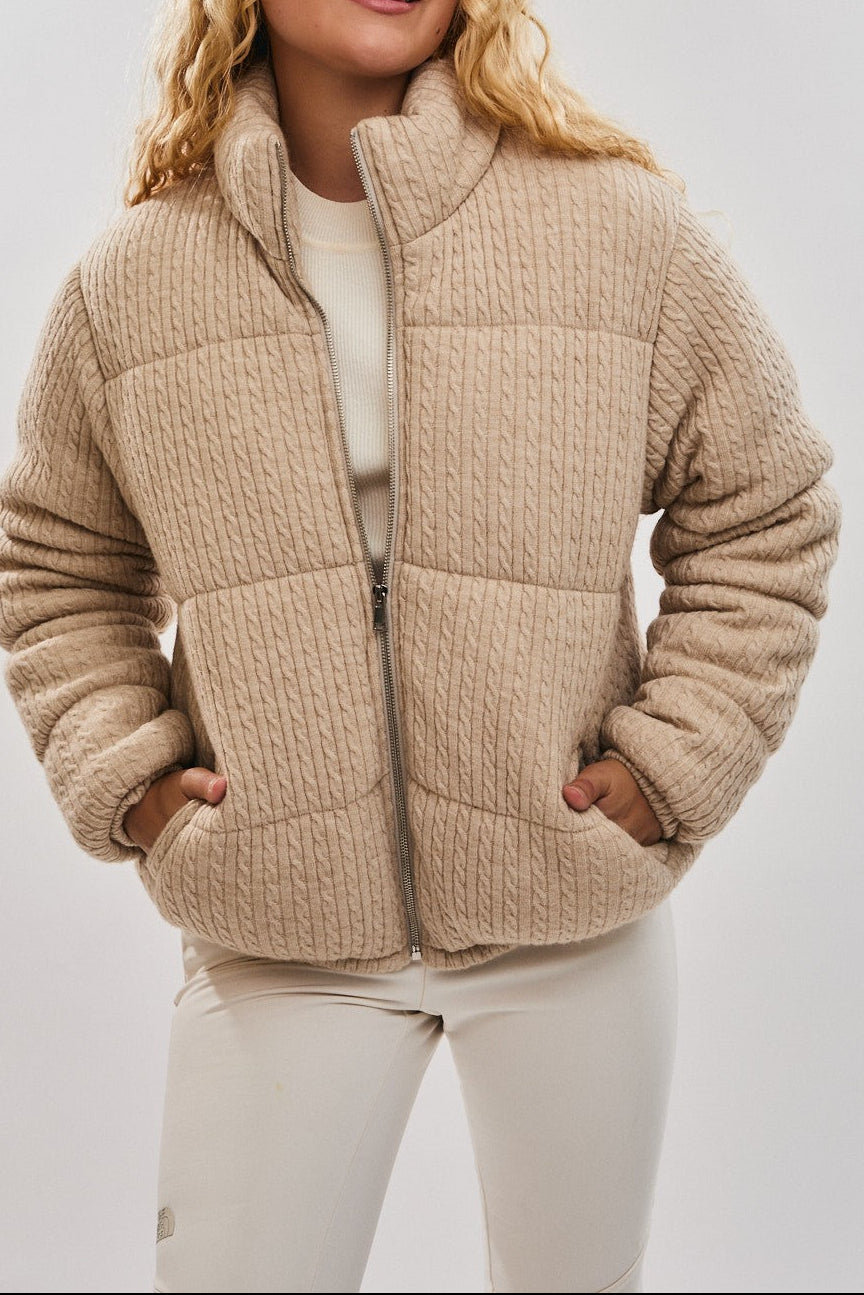 Beige Puffer Jacket