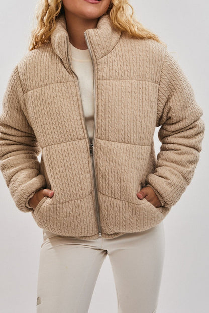 Beige Puffer Jacket
